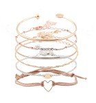 Bohemian Layered Beaded Bracelets Set for Women