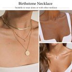 Dainty 14K Gold Plated Emerald Birthstone Necklace