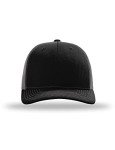 Black/Charcoal Richardson Trucker Cap - One Size