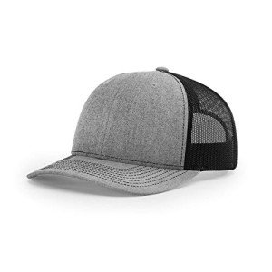 Trucker Snapback Cap in Heather Grey/Black