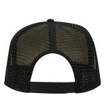 Black Foam Front Trucker Hat with Mesh Back