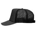 Black Foam Front Trucker Hat with Mesh Back