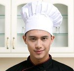Adjustable White Chef Hat for Adults