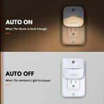 Smart Dusk to Dawn LED Night Lights - 4 Pack