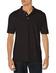 Hanes Men's Black X-temp Performance Polo, XL