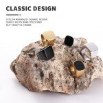 Stylish Stainless Steel Square Signet Ring for Men