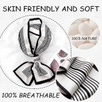 Silky Satin Scarf for Women - Black 5.9"x59