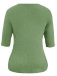 Women's Casual 3/4 Sleeve Fall Tops – Green