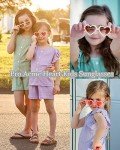 Cute Girls' Heart Sunglasses with UV Protection