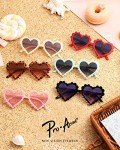 Cute Girls' Heart Sunglasses with UV Protection