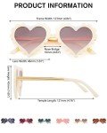Cute Girls' Heart Sunglasses with UV Protection