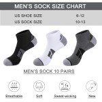 Men's Low Cut Ankle Socks - 8 Pairs