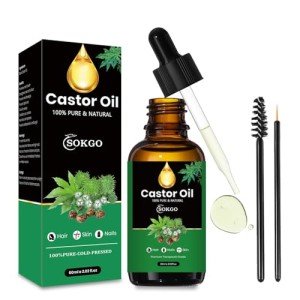 Organic Castor Oil for Hair, Skin, and Nails