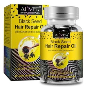 Black Seed Oil Capsules for Dry Damaged Hair