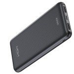 MOXNICE Power Bank 10000mAh Portable Charger, Slimmest 5V/3A Battery Pack, USB C Input & Output External Phone Charger, Compatible with iPhone 15 14 13 12, Galaxy S24 S23 S22, iPad, Pixel, etc (Black)