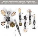 Magnetic Stainless Steel Measuring Spoons Set