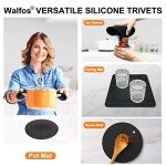 Silicone Trivet Mats - 4 Heat Resistant Hot Pads