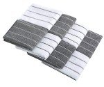 Microfiber Stripe Dish Towels - Pack of 8