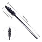 100 Disposable Eyelash Mascara Brushes - Black