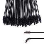 100 Disposable Eyelash Mascara Brushes - Black