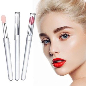 Silicone Lip Brush Set - 3 Reusable Applicators