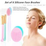 Silicone Face Mask and Lip Brush Set (2PCS)