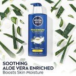 NIVEA MEN Hydrating 3-in-1 Body Lotion, 16.9 Fl Oz