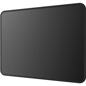 MROCO Mouse Pad [30% Larger] with Anti-fray Stitching, Premium-Textured & Waterproof Computer Mousepad with Non-Slip Rubber Base, Gaming Mouse Mat for Laptop, Office & Home, 8.5 x 11 inch, Black