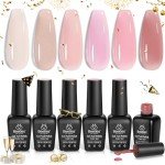 Colorful Beetles Jelly Gel Nail Polish Set
