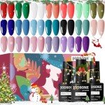 20 Color Gel Nail Polish Set - High Shine