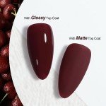 Red Gel Nail Polish - Dark Cherry, 16ml