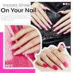6-Color Pink Gel Nail Polish Set