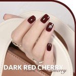 Red Gel Nail Polish - Dark Cherry, 16ml