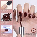 Red Gel Nail Polish - Dark Cherry, 16ml