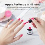6-Color Pink Gel Nail Polish Set
