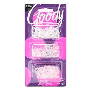 Clear Polyband Hair Ties - 250 Count