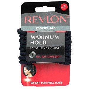 Revlon Thick Black Hair Elastics - 15 Pack