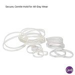 Clear Polyband Hair Ties - 250 Count