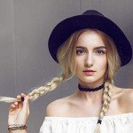 50 Count No-Metal Black Hair Ties for Girls