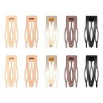 10 Pack Double Grip Hair Clips in Assorted Colors