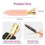 6 Pcs No Bend Hair Clips for Styling