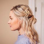 10 Pack Double Grip Hair Clips in Assorted Colors