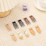 10 Pack Double Grip Hair Clips in Assorted Colors