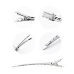 30 Pack Silver Duck Bill Hair Clips