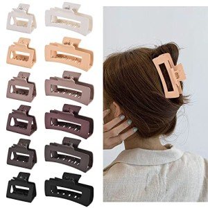 12 Clip Set for Women and Girls' Hair