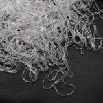 1500 Clear Elastic Hair Bands for Kids
