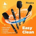 4-Piece Heat Resistant Silicone Spatula Set