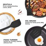 5-Piece Silicone Kitchen Utensil Set with Holder