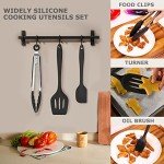 5-Piece Silicone Kitchen Utensil Set with Holder