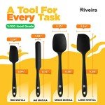 4-Piece Heat Resistant Silicone Spatula Set